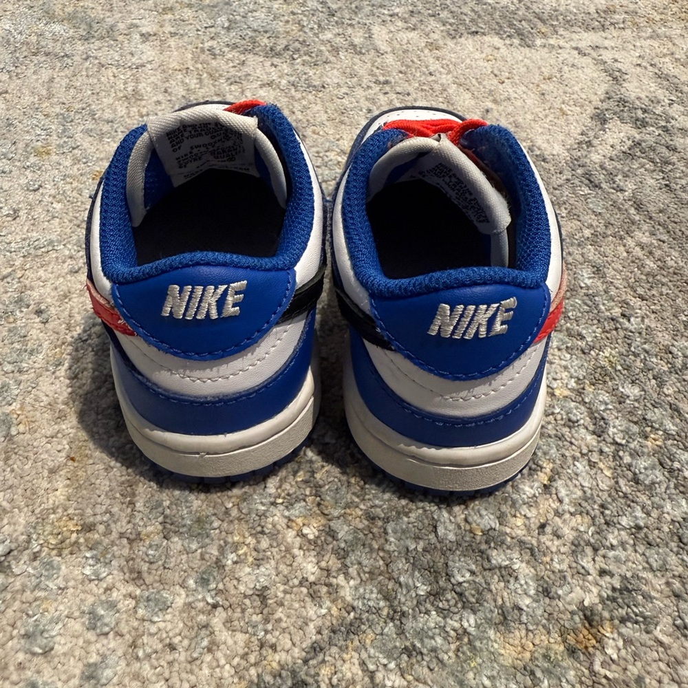 Nike Dunks Kids Sneakers in Blue, orange , and Black - Picture 5 of 5